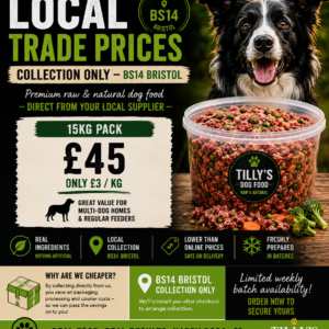 Tilly’s Beyond Complete Frozen Raw Dog Food 15kg – Local Trade Prices Stockwood Bristol